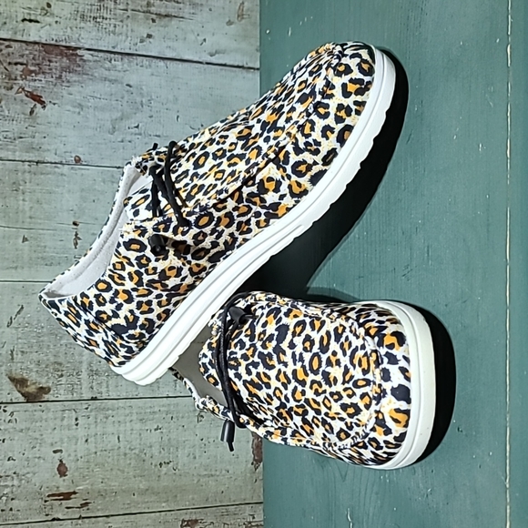 HeyDude Shoes Hey Dude Leopard Print Shoes Poshmark